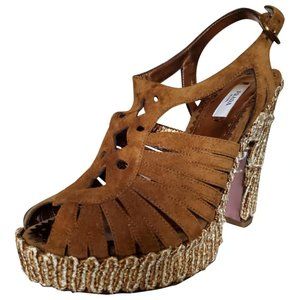 Prada Suede Platform, with Box, size 9